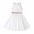 Robe demoiselle d'honneur  avec noeud hepburn Blanc doré+Blanc paillettes dorées 3 - vertbaudet enfant 