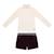 Ensemble hiver   sous-pull  & short  marron Marron beige 1 - vertbaudet enfant 