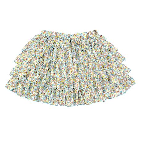 Jupe à volants  fleurie liberty   ruffle Rose 3 - vertbaudet enfant 