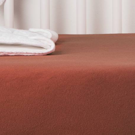 Drap housse coton bio jersey- berceau Blanc+Ecru+Eucalyptus+Naturel+Terracotta 17 - vertbaudet enfant 