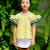 Blouse liberty   à volants  butterfly Blanche fuchsia+Jaune bleu+Rose bleu pastel+Violet bleu 7 - vertbaudet enfant 