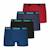 Lot de 4 boxers garçon my petit prix Marine-noir-gris-rouge+Noir 1 - vertbaudet enfant 