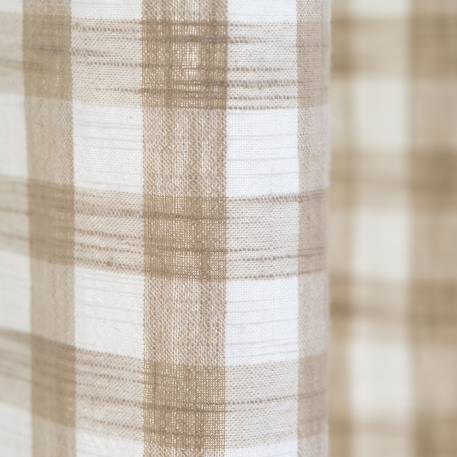 Rideau 100% coton vichy lourmarin Beige+Green+Terracotta 2 - vertbaudet enfant 