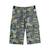 Bermuda  camouflage  en lin avec poches cargo  arcachon Kaki bleu ciel 1 - vertbaudet enfant 