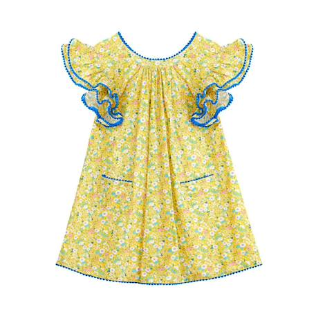 Robe  été   ample  butterfly Bleu marine+Jaune bleu+Rose bleu pastel+Violette bleu 9 - vertbaudet enfant 