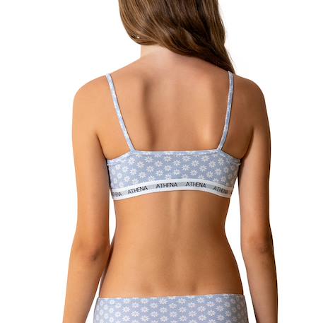 Lot de 2 brassières My petit prix Jean-fleurs+Orange-pois 3 - vertbaudet enfant 