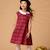 Robe carreaux tartan    edimbourgh Rouge vert 1 - vertbaudet enfant 
