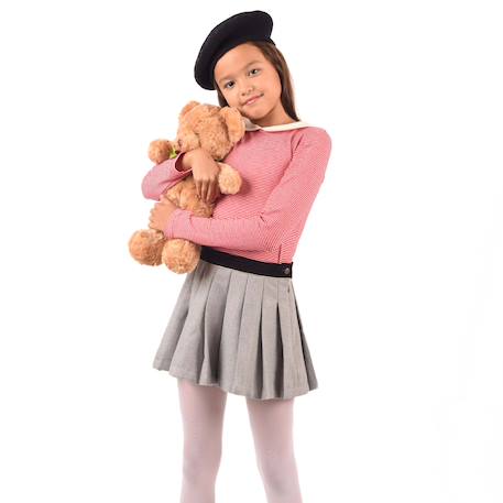 Jupe plissée hiver   laine    london Gris souris 1 - vertbaudet enfant 