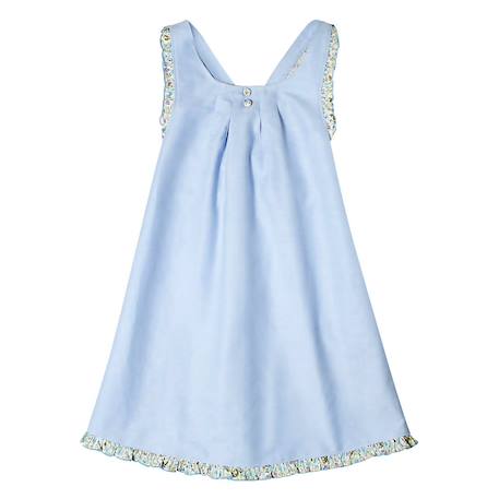 Robe cérémonie    liberty  anais Bleu pastel 3 - vertbaudet enfant 
