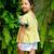 Ensemble été   blouse  fleurie & jupe short white Jaune blanc 3 - vertbaudet enfant 