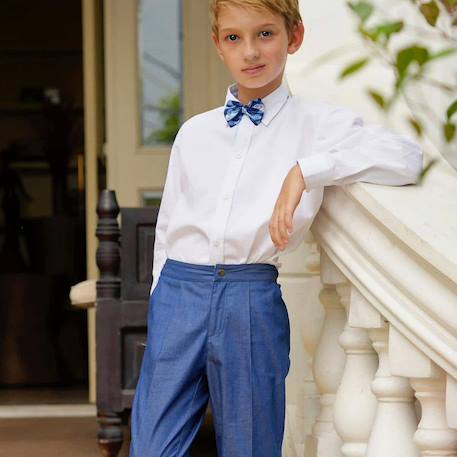 Noeud papillon  imprimé poisson koi    cérémonie Bleu marine rouge 3 - vertbaudet enfant 