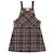 Robe salopette   carreaux tartan   lola Marron jaune 3 - vertbaudet enfant 