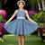 Robe qui tourne    & argentés  hepburn Bleu foncé 1 - vertbaudet enfant 