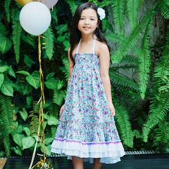 Robe demoiselle d'honneur bohème  liberty   esmeralda  - vertbaudet enfant