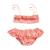 Maillot de bain 2 pièces liberty     swan Rose rouge 1 - vertbaudet enfant 