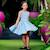 Robe qui tourne été  fleurie     hepburn Bleu roi rose fuchsia 1 - vertbaudet enfant 