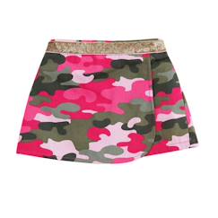 Jupe short  camouflage   - deux-en-un  jade  - vertbaudet enfant