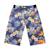 Short bermuda    fleurs hawaï  arcachon Bleu fleurs hawaï 3 - vertbaudet enfant 
