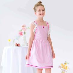 Robe cérémonie bohème   avec fine dentelle  lili  - vertbaudet enfant