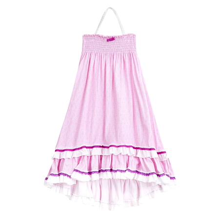 Jupe longue   en coto jersey  2-en-1  ibiza Rose violet 3 - vertbaudet enfant 