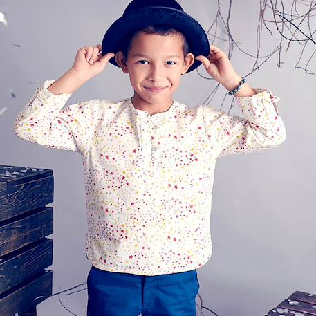 Garçon-Chemise intersaison   coton  étoiles   robinson