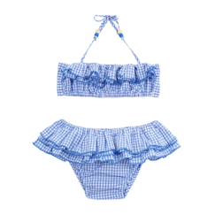 Maillot de bain  2 pièces vichy   swan  - vertbaudet enfant