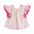 Blouse liberty   à volants  butterfly Blanche fuchsia+Jaune bleu+Rose bleu pastel+Violet bleu 13 - vertbaudet enfant 