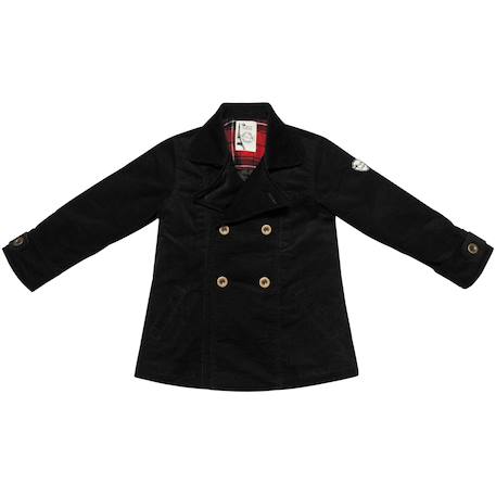 Veste caban   velours   unisexe  notting hill Noir 3 - vertbaudet enfant 