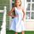 Robe cérémonie    liberty  anais Bleu pastel 1 - vertbaudet enfant 