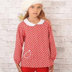 Blouse de noël  à col claudine  - vertbaudet enfant