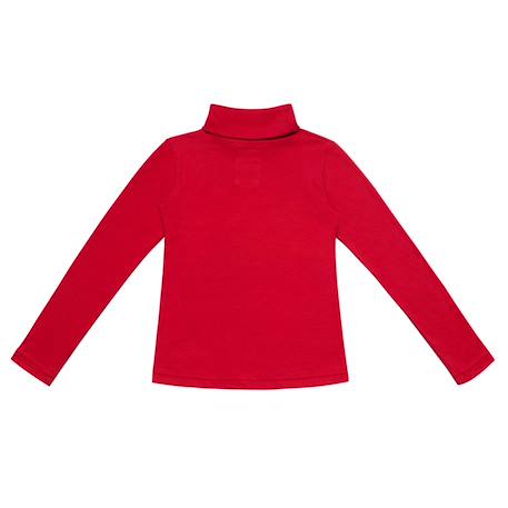 Sous pull col roulé jersey    harmonie Beige+Rouge 7 - vertbaudet enfant 