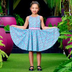 -Robe cérémonie fleurie      hepburn