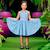 Robe cérémonie fleurie      hepburn Bleu turquoise rose fuchsia 1 - vertbaudet enfant 