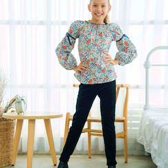 -Pantalon slim velours    morgan