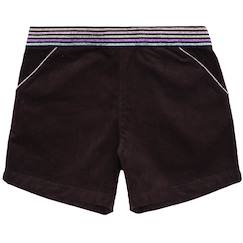 Short hiver   velours   ceinture à paillettes  poupette  - vertbaudet enfant