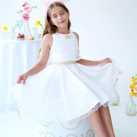 Fille-Robe-Robe cérémonie   et  en tulle  hepburn