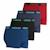 Lot de 4 boxers garçon my petit prix Marine-noir-gris-rouge+Noir 2 - vertbaudet enfant 
