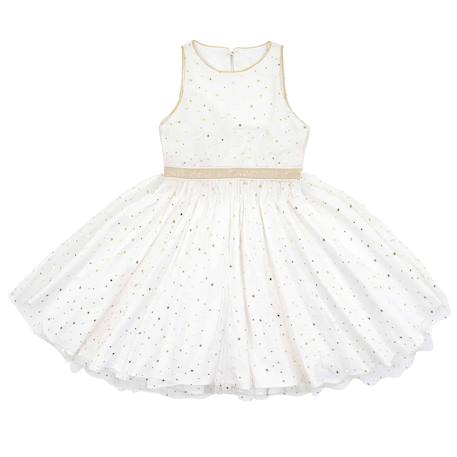 Robe de soirée   en tulle & paillettes   hepburn Blanche or 3 - vertbaudet enfant 