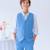 Gilet de costume     st germain Bleu ciel 1 - vertbaudet enfant 