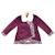 Manteau kimono court   velours   capucine Bordeaux prune 3 - vertbaudet enfant 