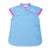 Blouse chinoise    annam Bleu turquoise rose fuchsia 3 - vertbaudet enfant 