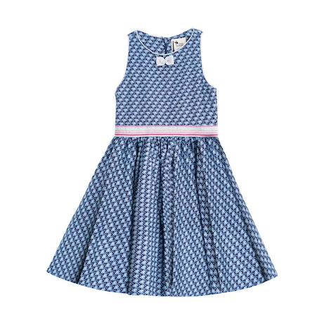 Robe qui tourne    & argentés  hepburn Bleu foncé 3 - vertbaudet enfant 