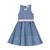 Robe qui tourne    & argentés  hepburn Bleu foncé 3 - vertbaudet enfant 