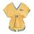 Tunique plage   avec short assorti  love Jaune bleu roi 3 - vertbaudet enfant 