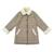 Manteaueau  carreaux tartan  avec fausse fourrure  amandine Marron beige jaune 3 - vertbaudet enfant 