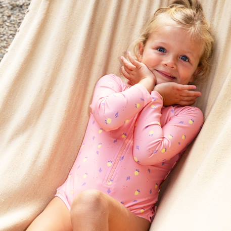 Maillot de bain manches longues anti-uv summer fruit (3-4 ans) Rose 3 - vertbaudet enfant 