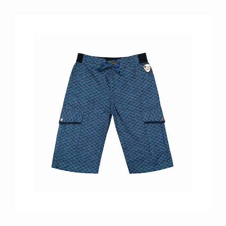 Short bermuda  imprimé écailles    arcachon Bleu marine 3 - vertbaudet enfant 