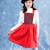 Robe de noël   velours et tartan   christmas Rouge 1 - vertbaudet enfant 