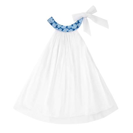 Robe de cortège   fleurie    alizee Blanc bleu floral 3 - vertbaudet enfant 