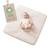 Housse de matelas à langer extensible en coton bio frosty almond Beige amande 1 - vertbaudet enfant 